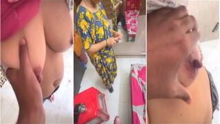 Desi Wife Boobs Pressing And Handjob | Viral MMS