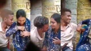 Desi Lover OutDoor Romance And Boobs Sucking | Viral MMS Desi