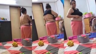 Desi Wife Boobs Video Record By Hubby | Viral MMS